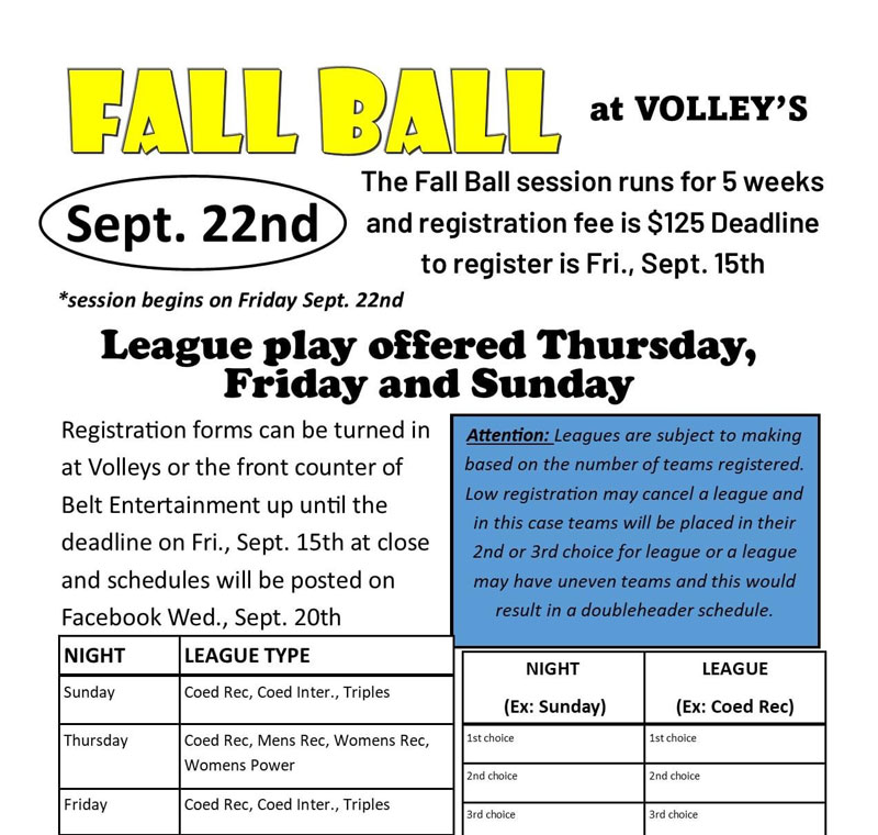 fall volley